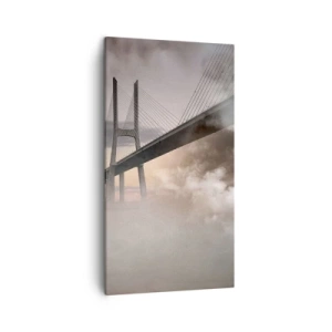 Schilderen op canvas - Bij de rivier die niet bestaat - 45x80 cm