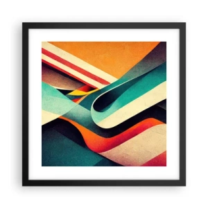 Poster in een zwarte lijst - Intensieve compositie - 40x40 cm