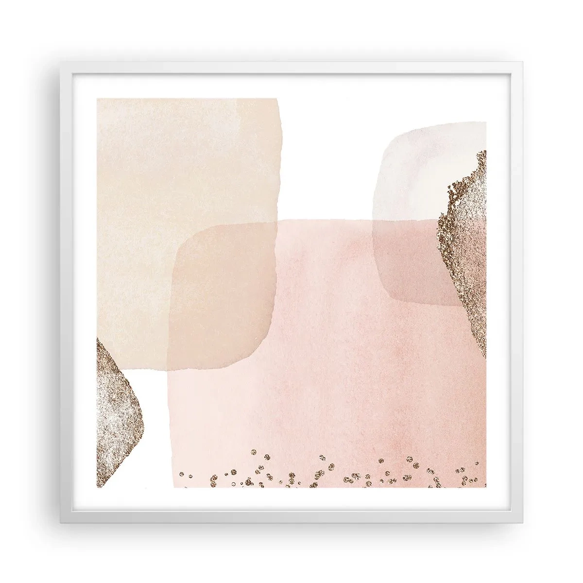 Poster in een witte lijst - Een blik door kleur - 60x60 cm