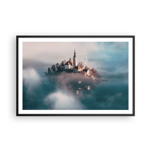 Poster in een zwarte lijst - droom eiland - 91x61 cm