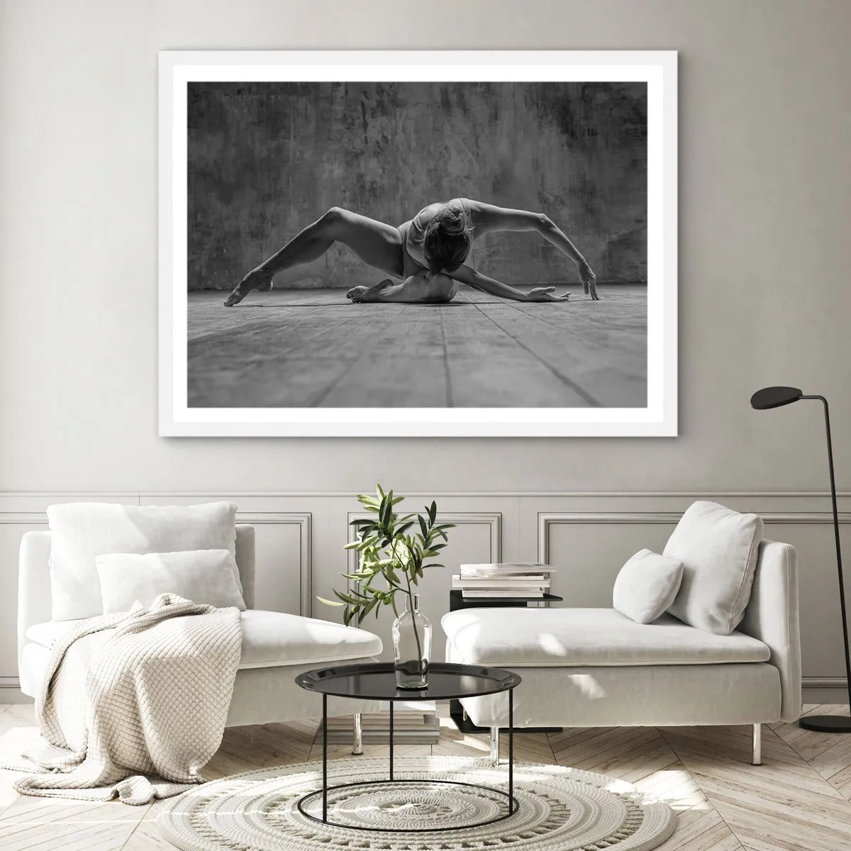 Poster in een witte lijst - Symmetrie gevonden - 70x50 cm