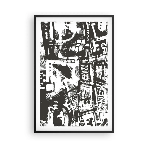 Poster in een zwarte lijst - Orde of chaos? - 61x91 cm