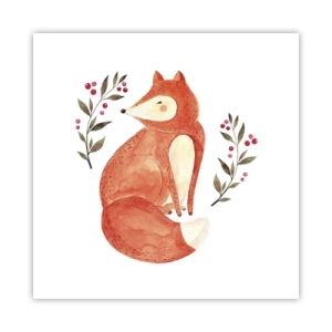 Poster - Kleine roodharige - 50x50 cm