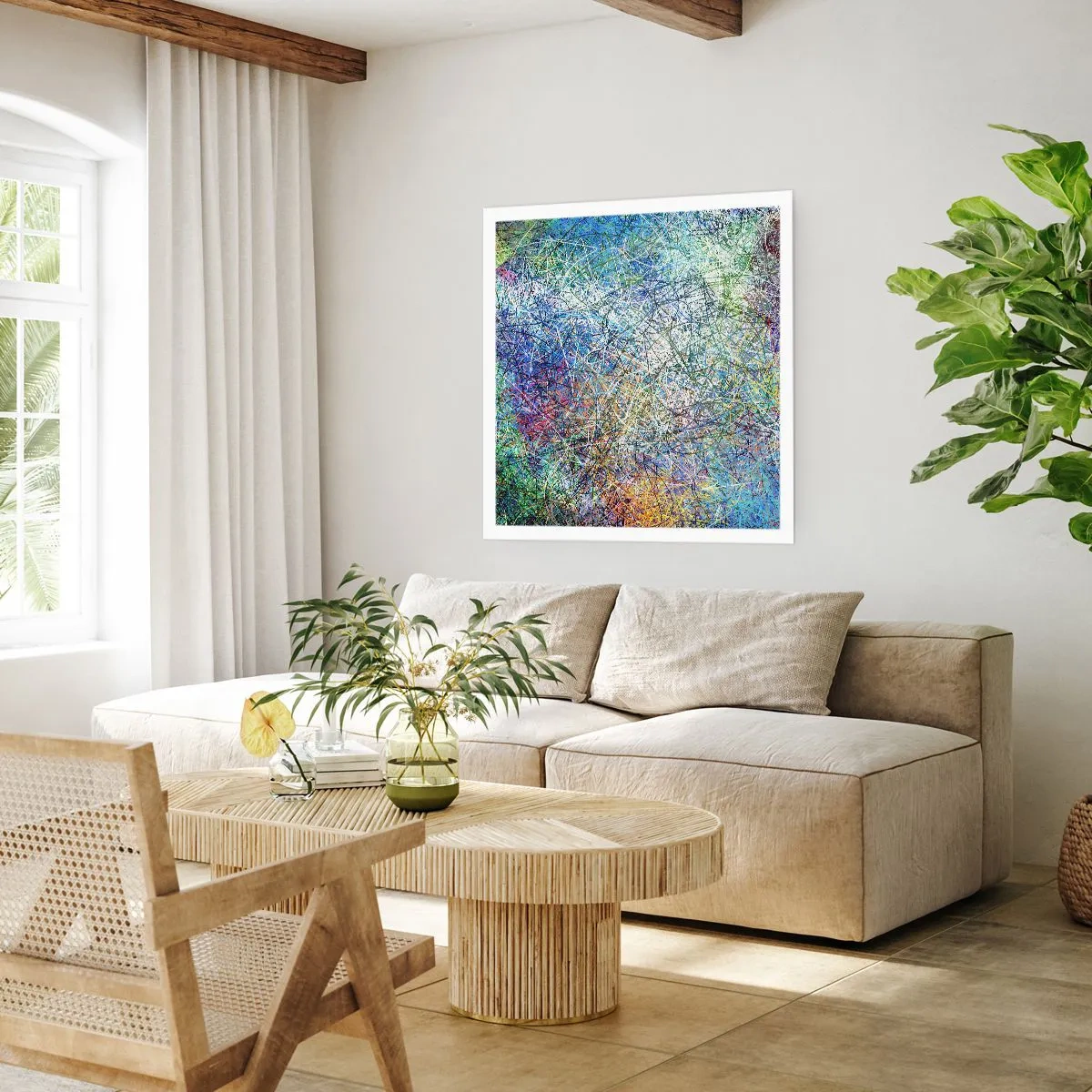 Poster - Het is niet zo eenvoudig - 60x60 cm