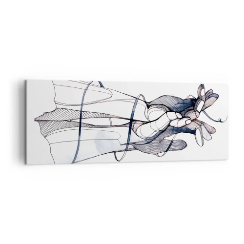 Schilderen op canvas - Touch-studie - 140x50 cm