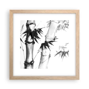 Een poster in een licht eiken lijst - Close-up op het oosten - 30x30 cm