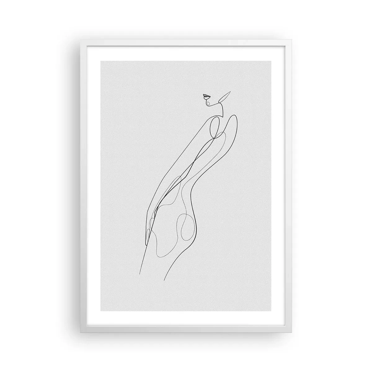 Poster in een witte lijst - Gewoon een belofte - 50x70 cm