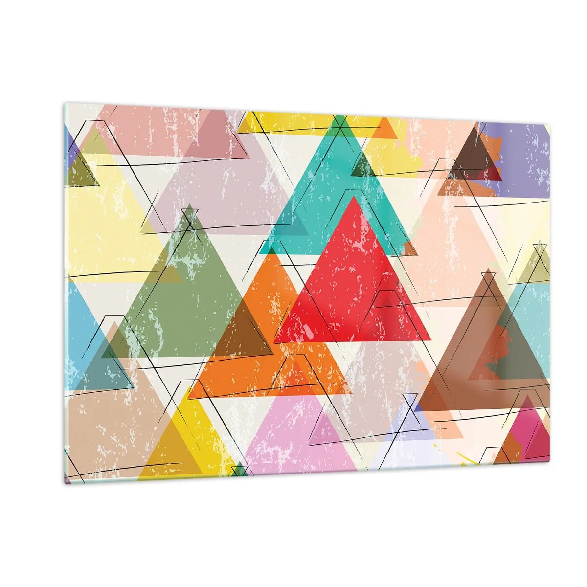 Schilderen op glas - Onzinnige praat uitslaan - 120x80 cm