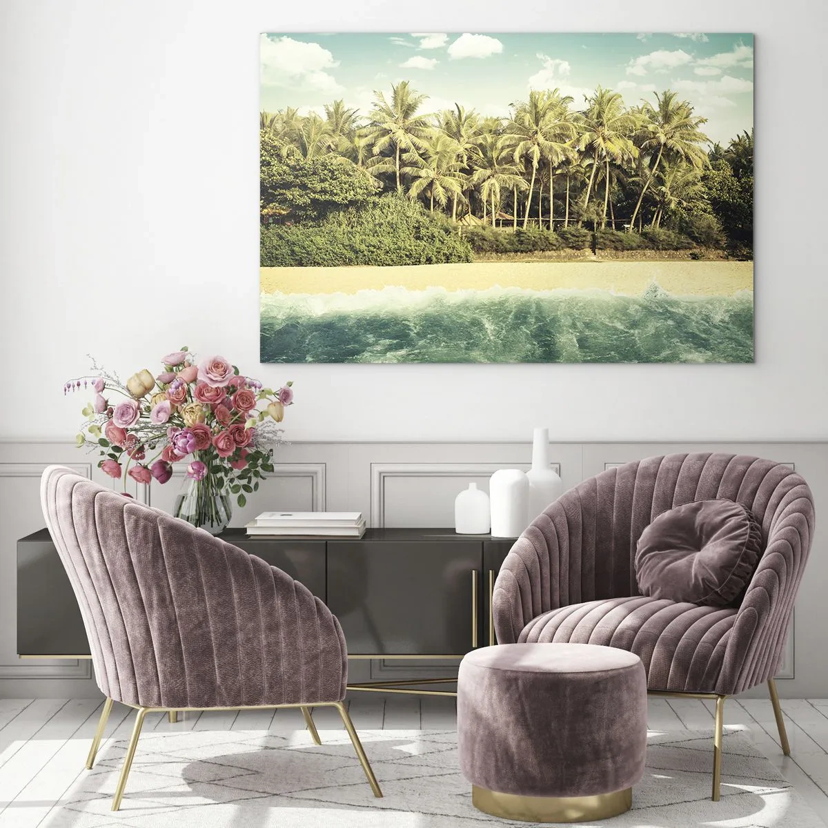 Schilderen op glas - Hoe zit het hier? - 120x80 cm