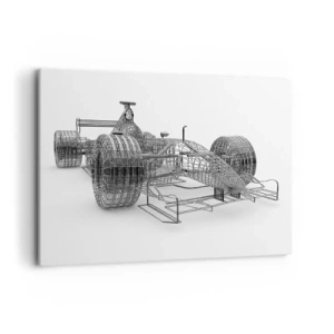 Schilderen op canvas - Perfect ontwerp - het idee van momentum - 120x80 cm