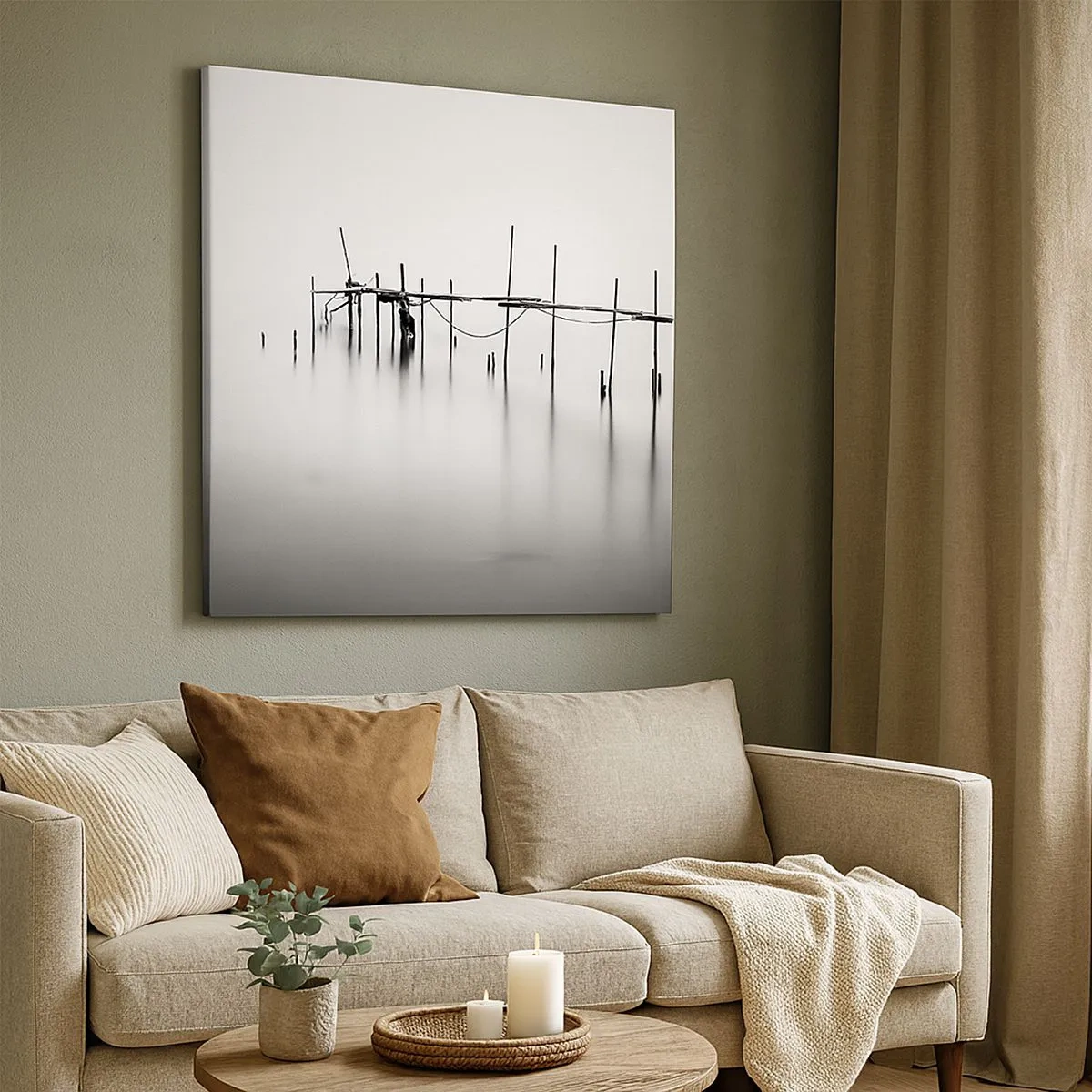 Schilderen op canvas - Wat als er geen wereld is? - 30x30 cm