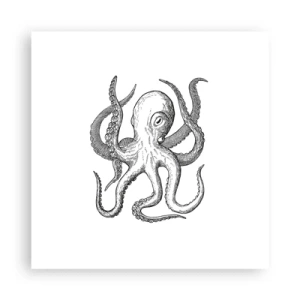 Poster - Dansend met de golven - 40x40 cm