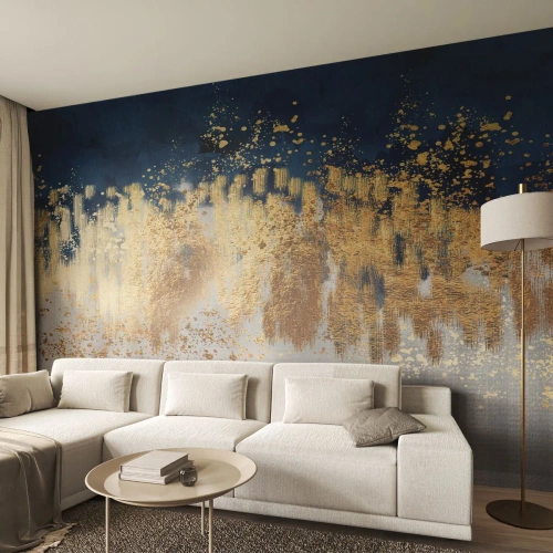 Zelfklevend Fotobehang Deluxe Sticker - Een moderne compositie met sprankeling - Deel, Art-deco, Glamour - 400x280 cm