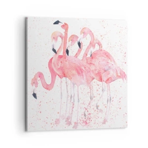 Schilderen op canvas - Roze ensemble - 60x60 cm