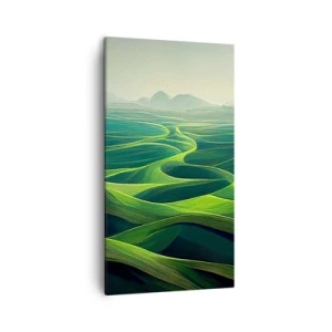 Schilderen op canvas - In de groene dalen - 45x80 cm