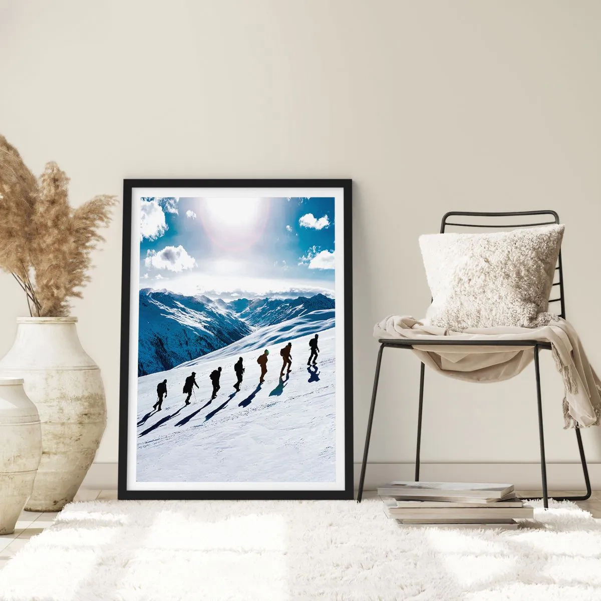 Poster in een zwarte lijst - Het team van de veroveraars - 40x50 cm