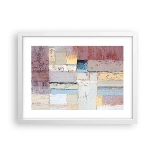 Poster in een witte lijst - De rust van geometrie - 40x30 cm