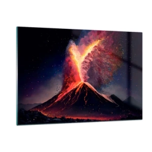 Schilderen op glas - Schoonheid en verschrikking - 120x80 cm