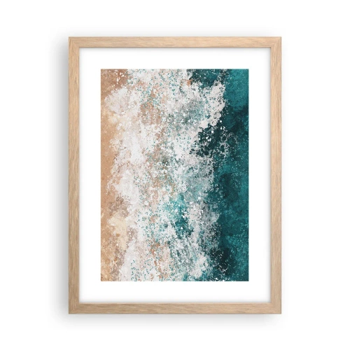 Een poster in een licht eiken lijst - Zeeverhalen - 30x40 cm