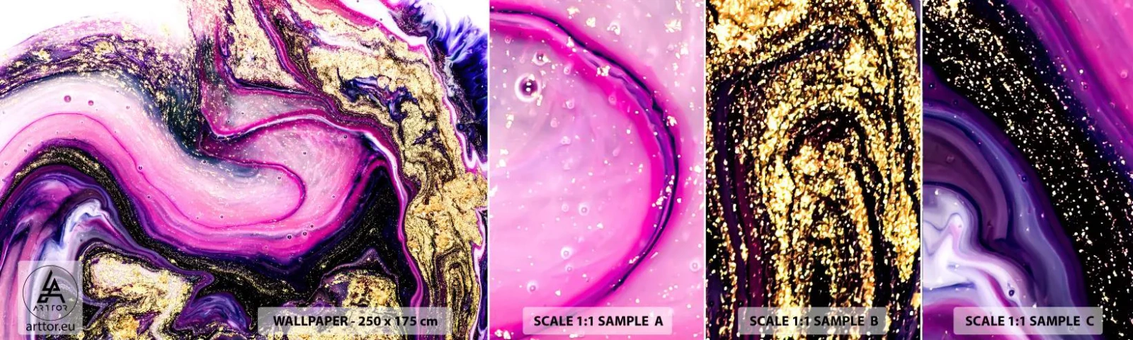 Fotobehang Staaltje Standard Eco - Een momentje achter de schermen - Abstractie, Deel, Modern patroon - 100x30 cm