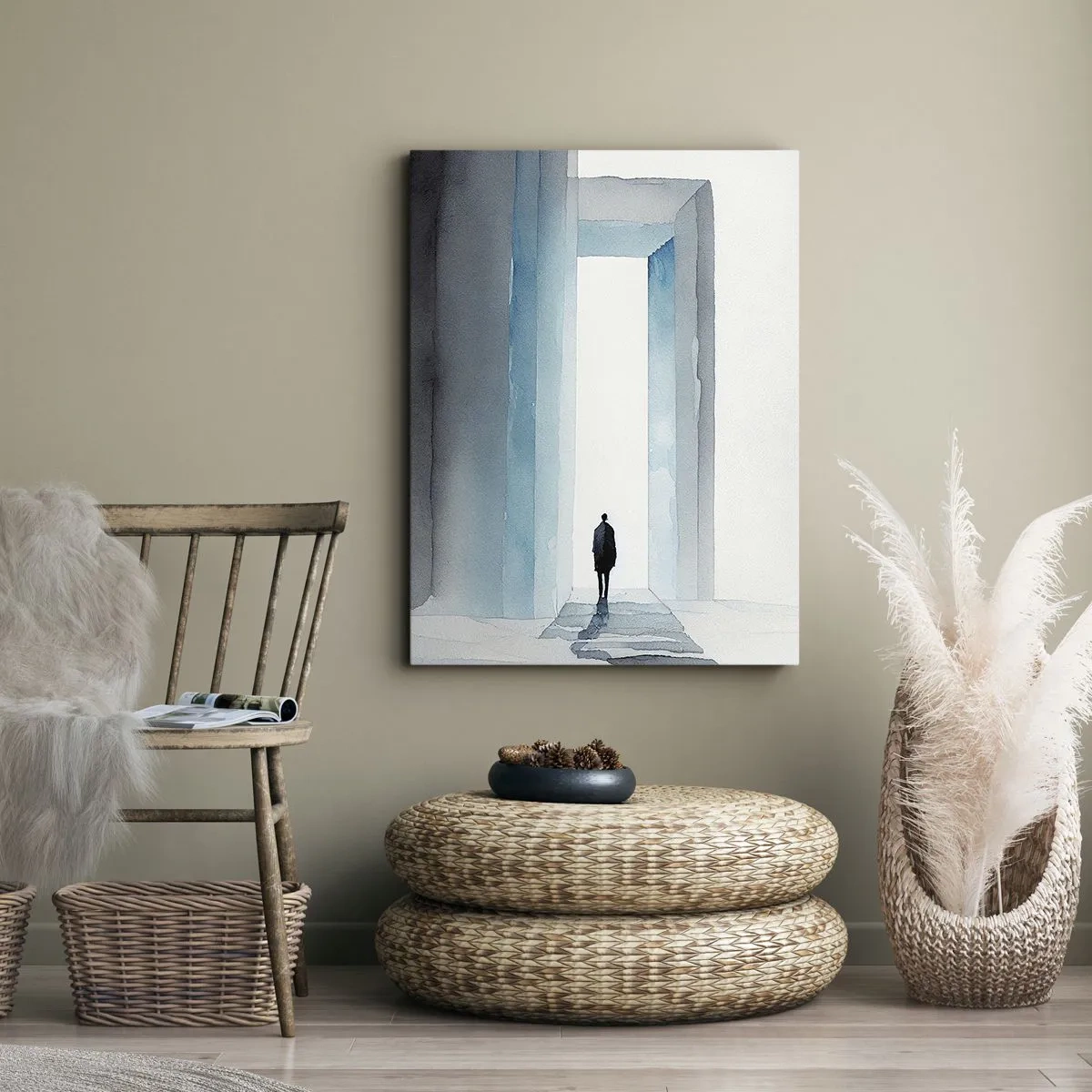 Schilderen op canvas - Leef zonder grenzen - 55x100 cm