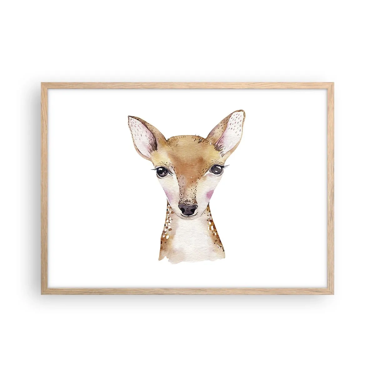 Een poster in een licht eiken lijst - De aard van onschuld - 70x50 cm