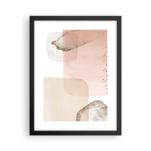 Poster in een zwarte lijst - Een blik door kleur - 30x40 cm
