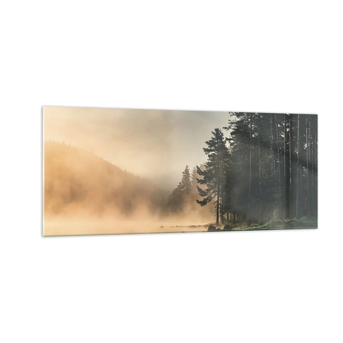 Schilderen op glas - De geboorte van de dag - 100x40 cm