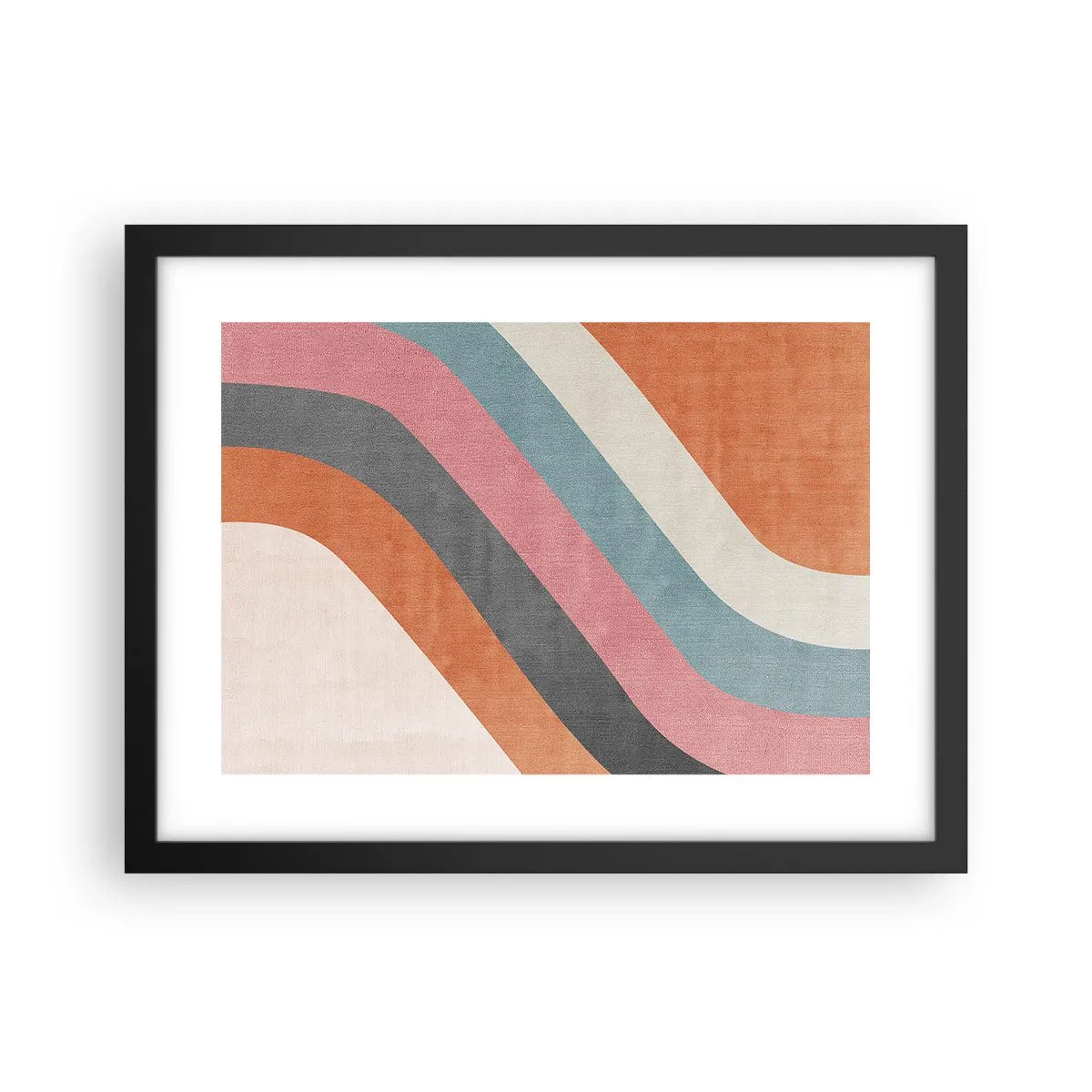 Poster in een zwarte lijst - Diagonale compositie – beweging - 40x30 cm