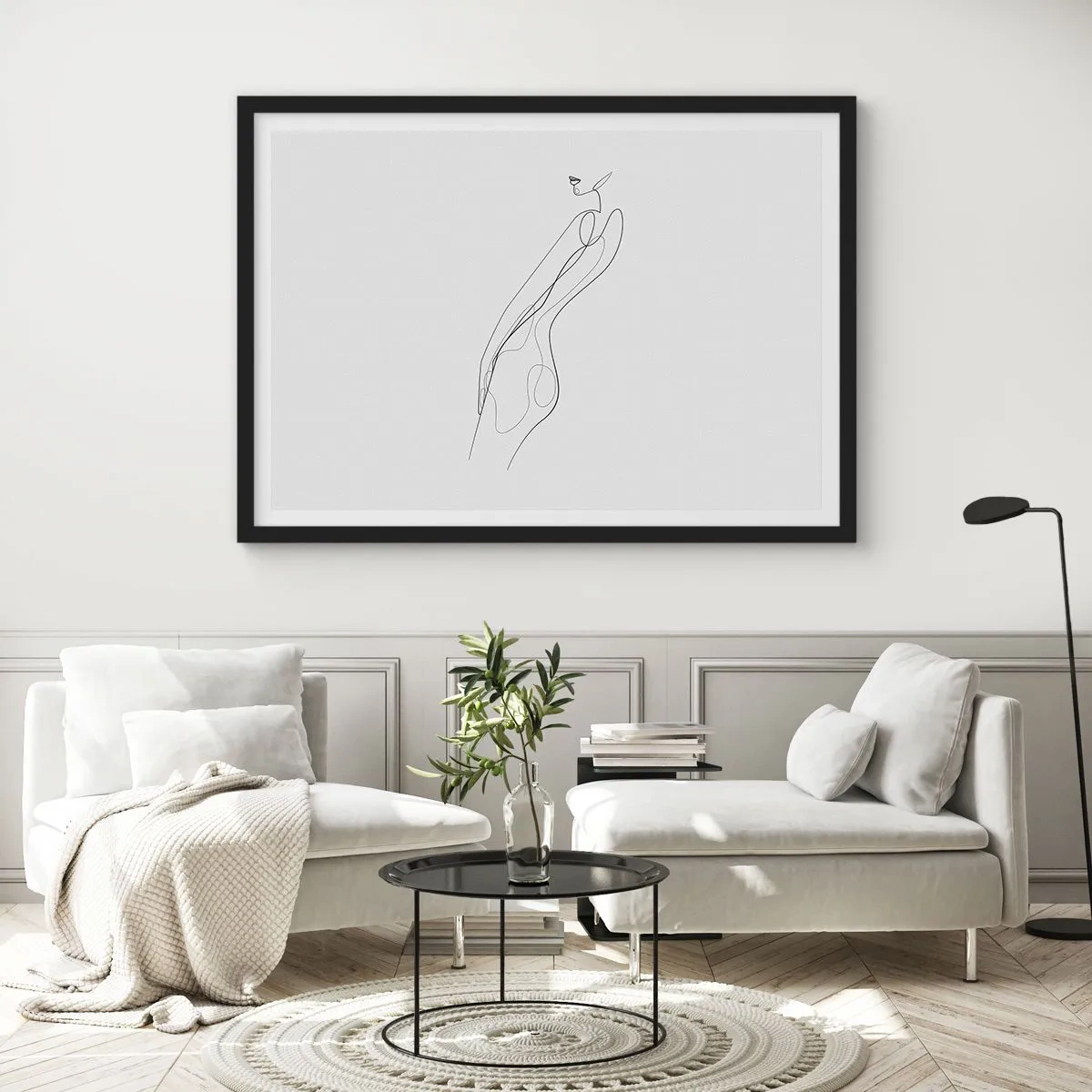 Poster in een zwarte lijst - Gewoon een belofte - 70x50 cm