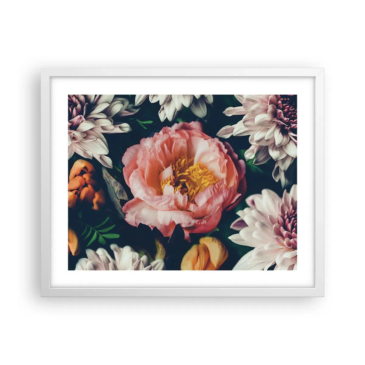 Poster in een witte lijst - Met barokke pracht - 50x40 cm