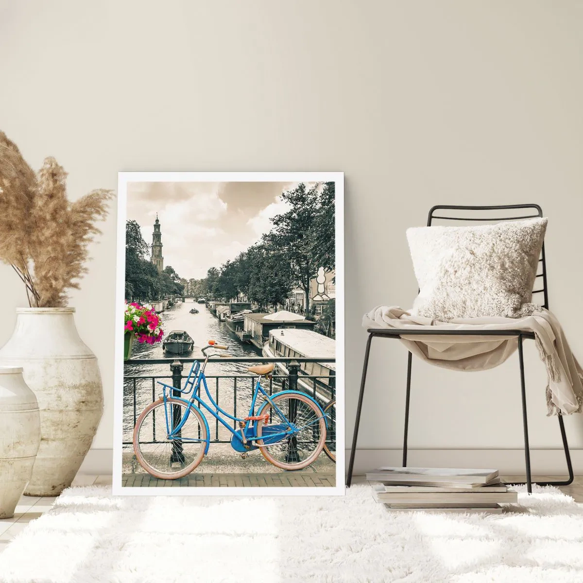 Poster - De kleuren van de Amsterdamse straat - 70x100 cm