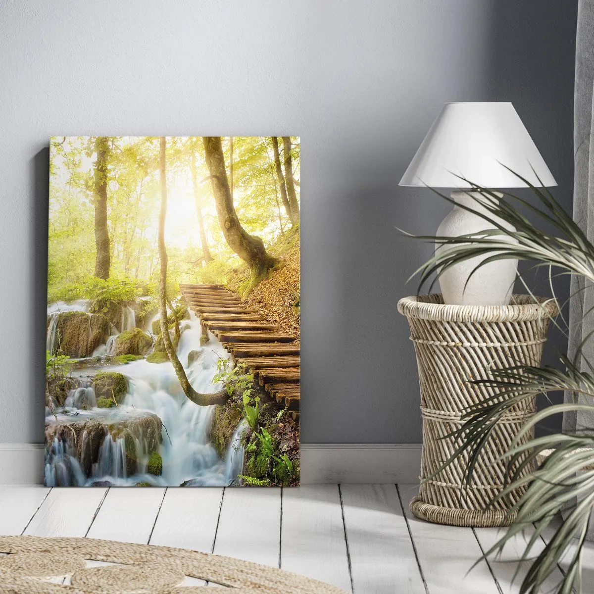 Schilderen op canvas - Een felbegeerde koelte - 50x70 cm