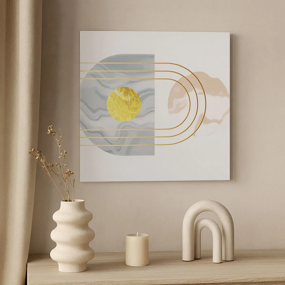 Schilderen op canvas - Helderheid en schittering - 30x30 cm