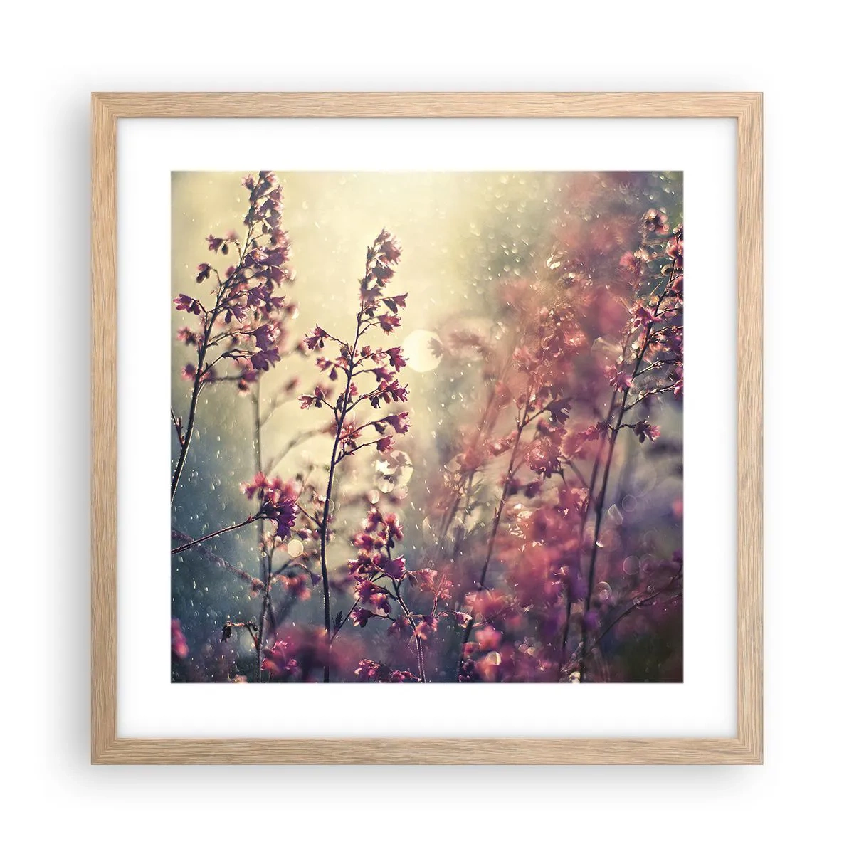 Een poster in een licht eiken lijst - Geheime Tuin - 40x40 cm