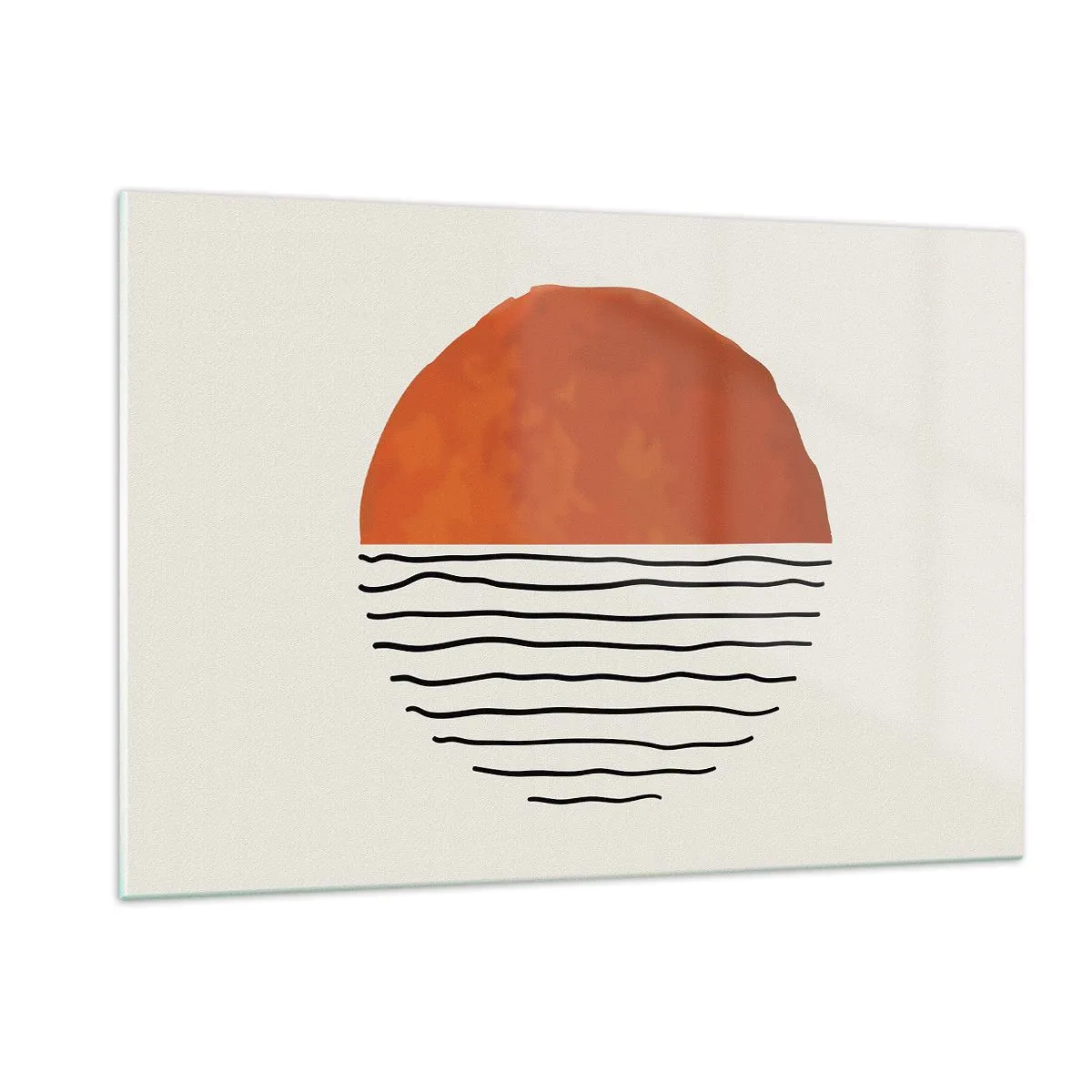 Schilderen op glas - In het Japanse klimaat - 120x80 cm