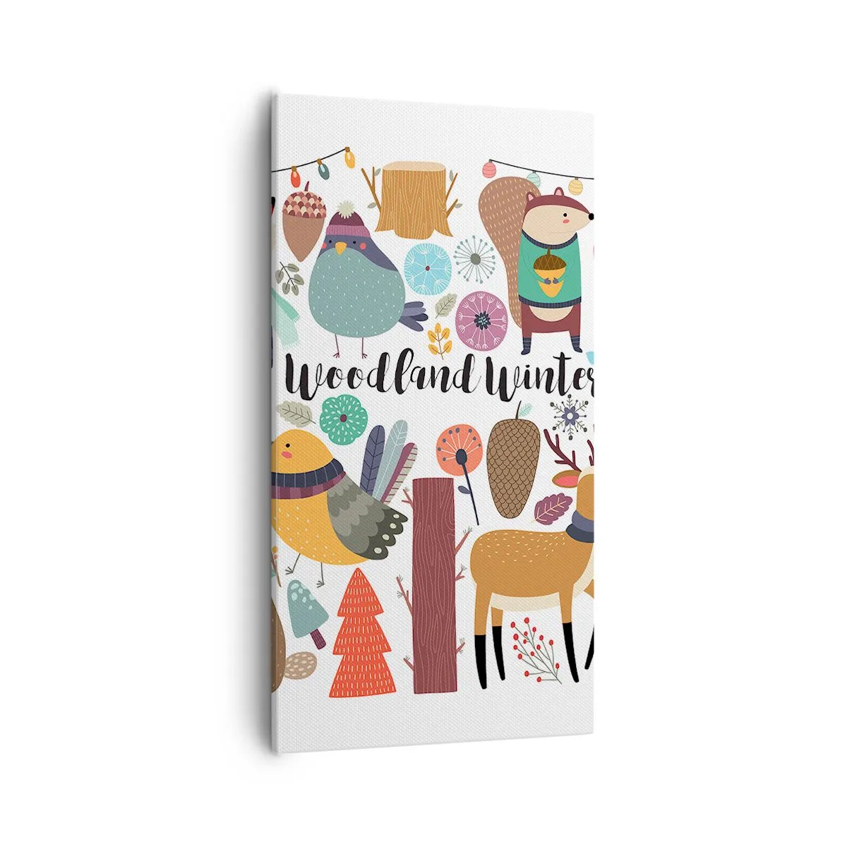 Schilderen op canvas - Sprookjesvakantie in het bos - 55x100 cm