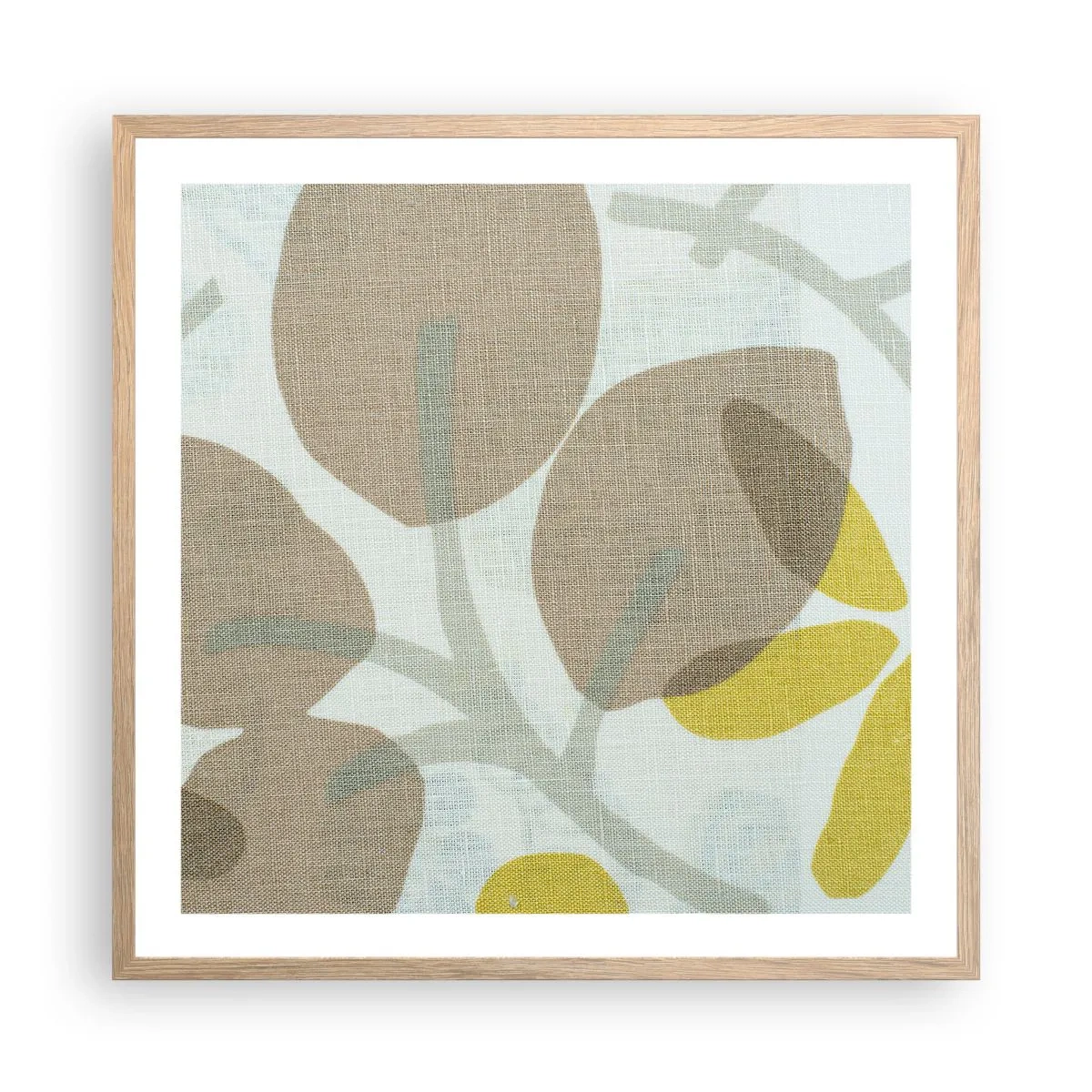 Een poster in een licht eiken lijst - Compositie in volle zon - 60x60 cm
