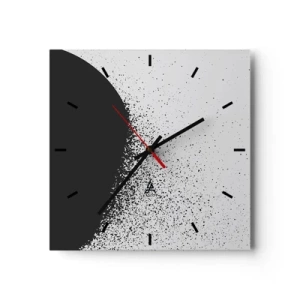 Wandklok - Klok - Beweging van moleculen - 30x30 cm