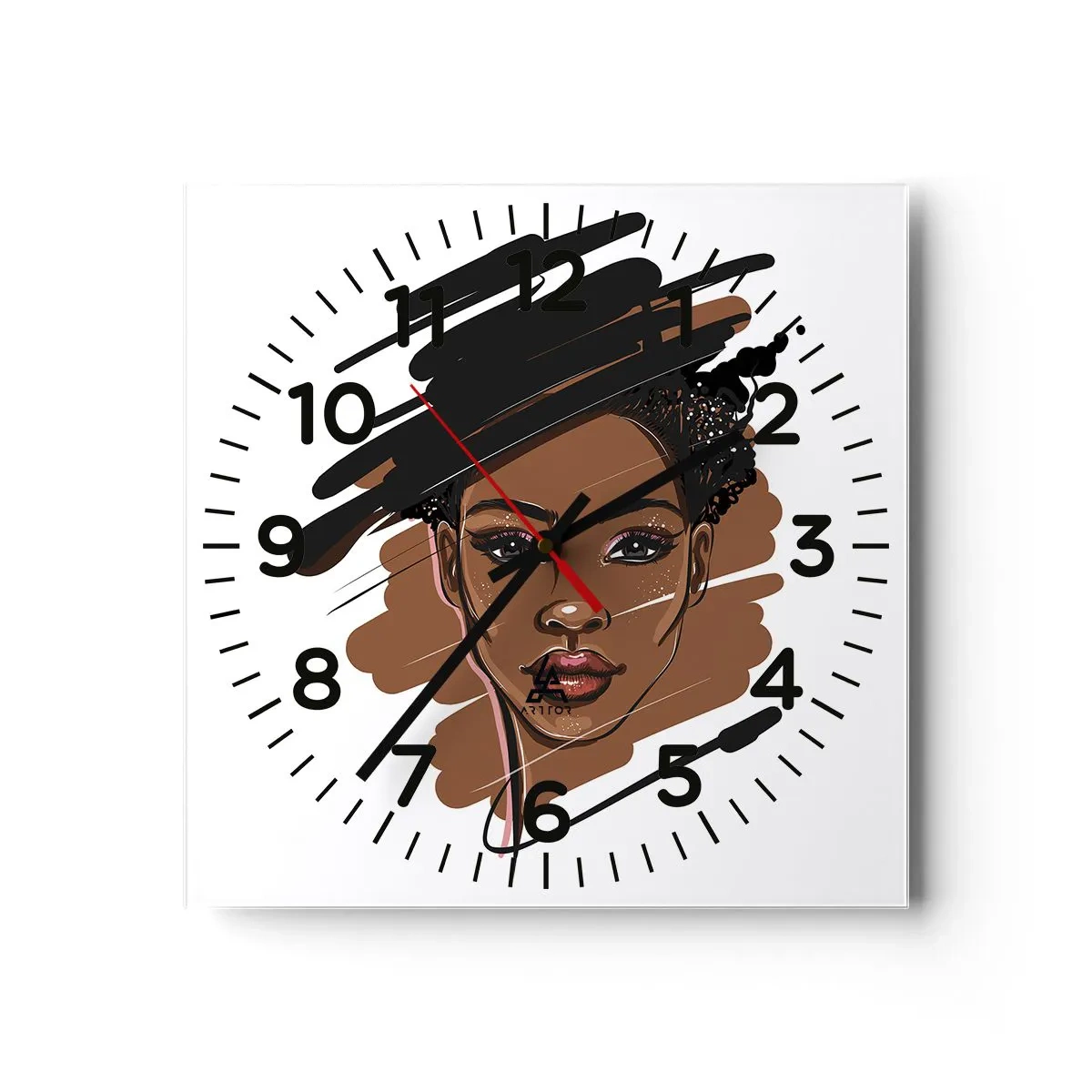 Wandklok - Klok - Zoet als chocolade - 30x30 cm