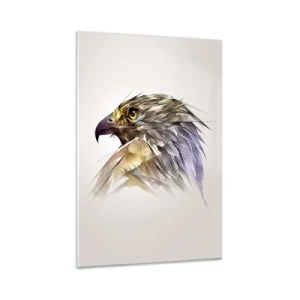 Schilderen op glas - Portret van een krijger - 80x120 cm