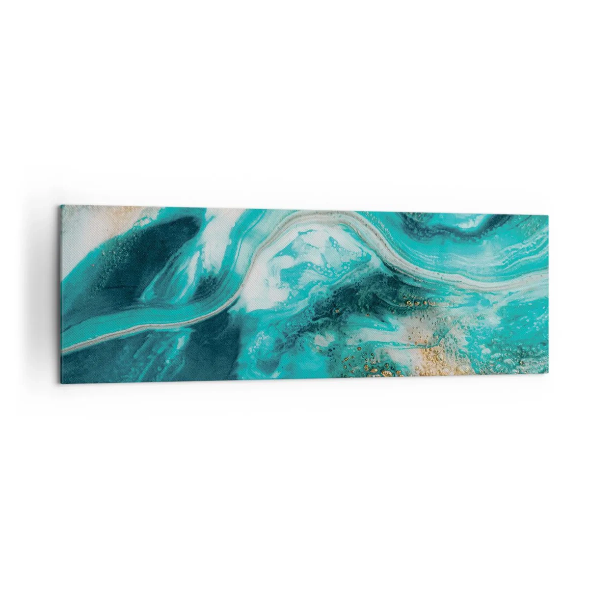 Schilderen op canvas - De rivier van goud - 160x50 cm