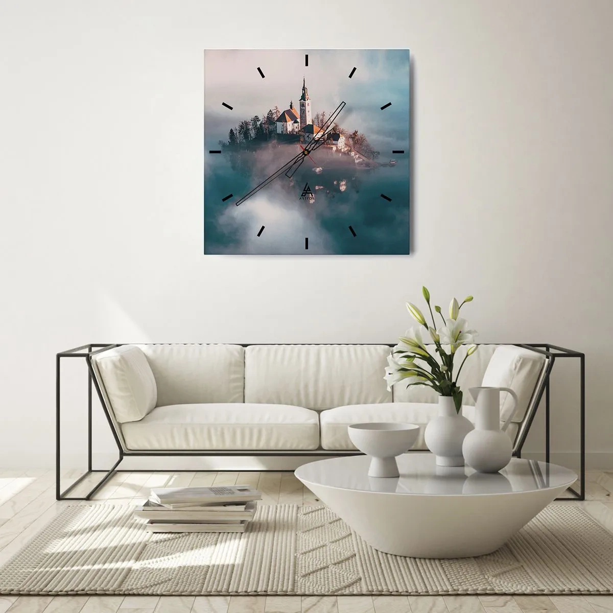 Wandklok - Klok - droom eiland - 40x40 cm