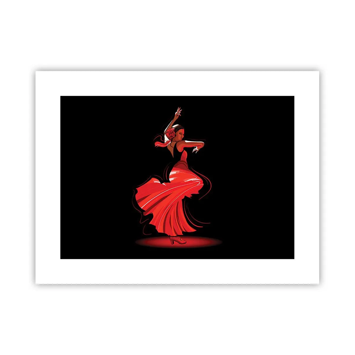 Poster - De vurige geest van flamenco - 40x30 cm