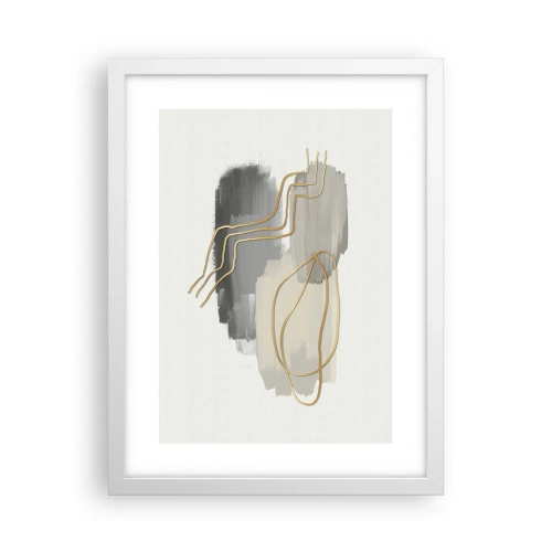 Poster in een witte lijst - Duur en beweging - 30x40 cm