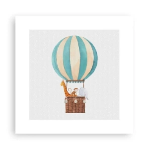 Poster - Fantastische reis - 30x30 cm