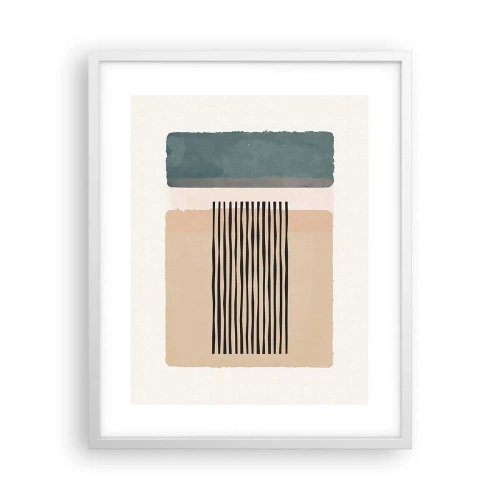 Poster in een witte lijst - Alles is oke - 40x50 cm