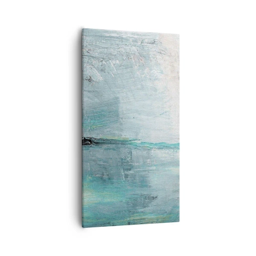 Schilderen op canvas - Horizontaal in blauw - 55x100 cm