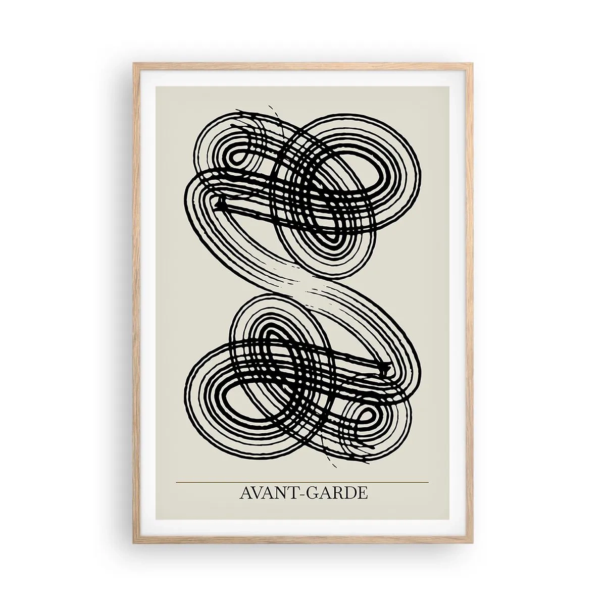 Een poster in een licht eiken lijst - Het kwam er spontaan uit - 70x100 cm