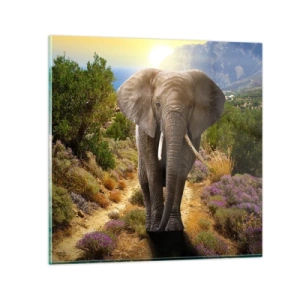 Schilderen op glas - Zo zag Eden eruit - 70x70 cm